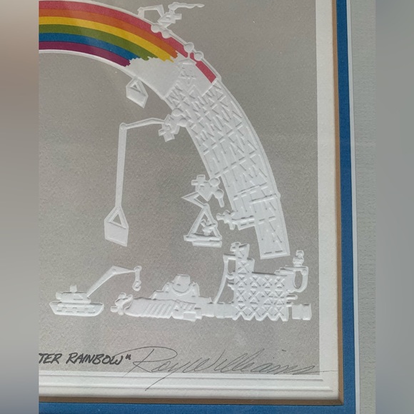 🌈🏗️ “Building A Better Rainbow” Embossed Roy Williams Framed wall hanging - Picture 5 of 10